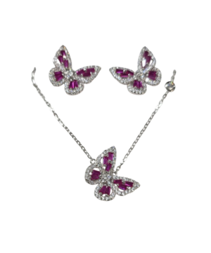 38 Rubik Butterfly Pendant Set