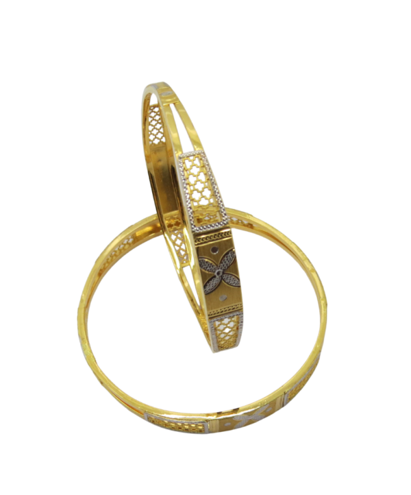 4 Copper Ember Bangles