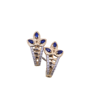 7 Blue Petal Studs