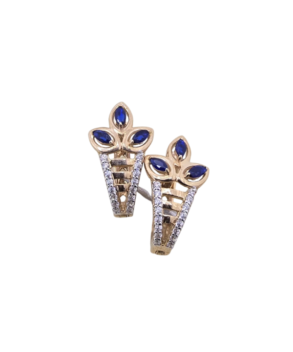 7 Blue Petal Studs