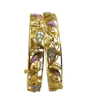 7 Golden Halo Bangles