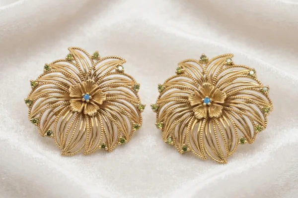 gold_earrings_velvet (2) Auric Bloom Earrings