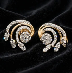 luxury_spiral_earrings DIAMOND EARRING