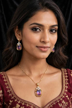 luxury_portrait_velvet PENDENT SET
